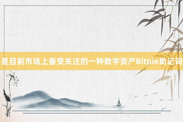 是目前市场上备受关注的一种数字资产Bitpie助记词